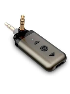 HYMALAK Bluetooth 5.4 AUX Adapter, 180° Swivel 3.5mm Jack Receiver for Car Home